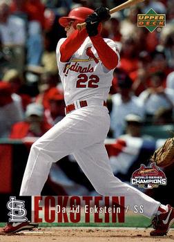 2006 Upper Deck World Series Champions St. Louis Cardinals #5 David Eckstein Front