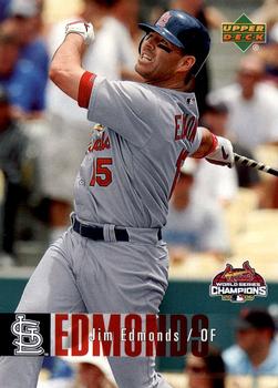 2006 Upper Deck World Series Champions St. Louis Cardinals #6 Jim Edmonds Front