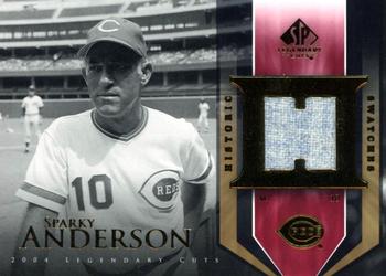 2004 SP Legendary Cuts - Historic Swatches #HS-AN Sparky Anderson Front