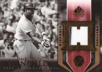 2004 SP Legendary Cuts - Historic Swatches #HS-DW Dave Winfield Front