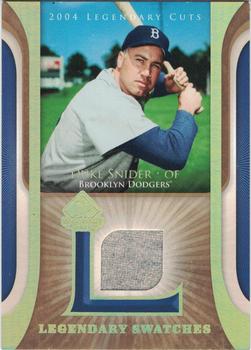 2004 SP Legendary Cuts - Legendary Swatches #LSW-DS Duke Snider Front