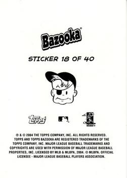2004 Bazooka - 4-on-1 Stickers #18 Jarrod Washburn / David Wells / Al Leiter / Mike Hampton Back