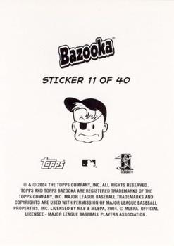 2004 Bazooka - 4-on-1 Stickers #11 Nick Johnson / David Ortiz / Frank Thomas / Carlos Delgado Back