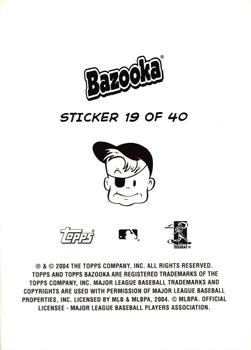 2004 Bazooka - 4-on-1 Stickers #19 Andruw Jones / Paul Lo Duca / Mike Lieberthal / Brian Giles Back