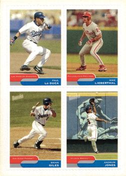 2004 Bazooka - 4-on-1 Stickers #19 Andruw Jones / Paul Lo Duca / Mike Lieberthal / Brian Giles Front