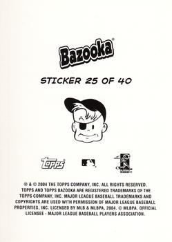 2004 Bazooka - 4-on-1 Stickers #25 Jason Phillips / Ramon Hernandez / A.J. Pierzynski / Jason Kendall Back