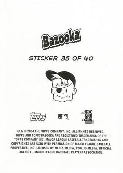 2004 Bazooka - 4-on-1 Stickers #35 Tim Salmon / Kenny Lofton / Marquis Grissom / Craig Biggio Back