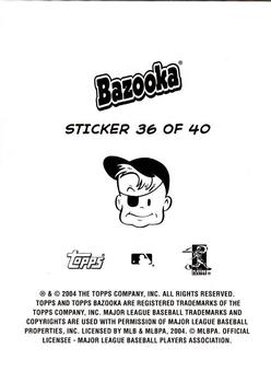 2004 Bazooka - 4-on-1 Stickers #36 Sung Jung / Kyle Davies / Anthony Lerew / Brayan Pena Back