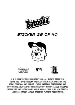 2004 Bazooka - 4-on-1 Stickers #38 Carlos Quentin / Dioner Navarro / Marcus McBeth / Josh Labandeira Back