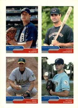 2004 Bazooka - 4-on-1 Stickers #39  Jeff Allison / Conor Jackson / Brad Sullivan / Kyle Sleeth Front