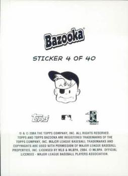 2004 Bazooka - 4-on-1 Stickers #4 Roy Halladay / Pedro Martinez / Curt Schilling / Brett Myers Back