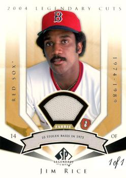 2004 SP Legendary Cuts - Significant Fact Memorabilia #69 Jim Rice Front