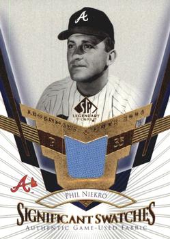 2004 SP Legendary Cuts - Significant Swatches #SS-PN Phil Niekro Front
