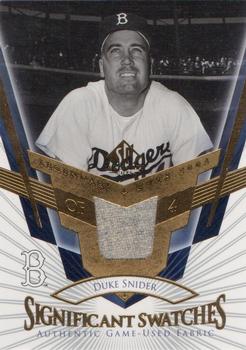 2004 SP Legendary Cuts - Significant Swatches #SS-SN Duke Snider Front