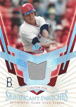 2004 SP Legendary Cuts - Significant Swatches 25 #SS-CF Carlton Fisk Front