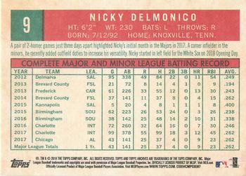 2018 Topps Archives #9 Nicky Delmonico Back