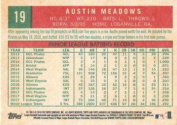 2018 Topps Archives #19 Austin Meadows Back