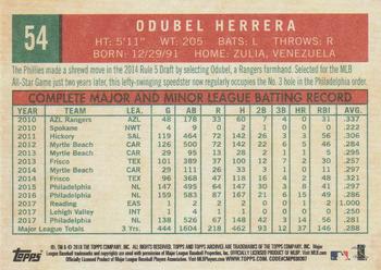 2018 Topps Archives #54 Odubel Herrera Back
