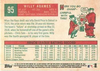 2018 Topps Archives #95 Willy Adames Back