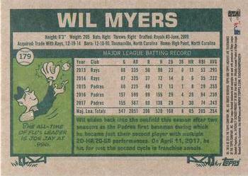 2018 Topps Archives #179 Wil Myers Back