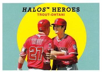 2018 Topps Archives #303 Halos Heroes (Shohei Ohtani / Mike Trout) Front