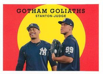 2018 Topps Archives #304 Gotham Goliaths (Aaron Judge / Giancarlo Stanton) Front