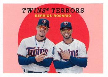 2018 Topps Archives #306 Twins Terrors (Eddie Rosario / Jose Berrios) Front