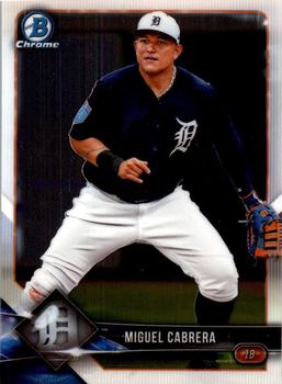 2018 Bowman Chrome #61 Miguel Cabrera Front