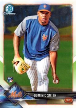 2018 Bowman Chrome #44 Dominic Smith Front
