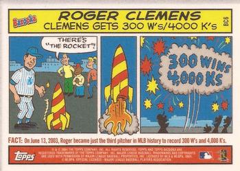 2004 Bazooka - Comics #BC6 Roger Clemens Front