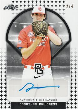 2017 Leaf Metal Perfect Game All-American - Gameday Autographs Black #BA-JC1 Jonathan Childress Front