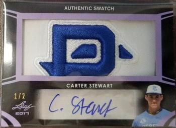 2017 Leaf Metal Perfect Game All-American - Patch Autograph Lavender #PA-CS1 Carter Stewart Front