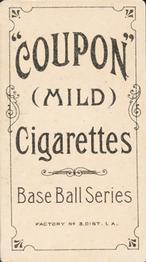 1910-19 Coupon Cigarettes (T213) #NNO Pryor McElveen Back