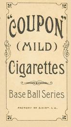 1910-19 Coupon Cigarettes (T213) #NNO Owen Wilson Back