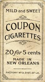 1910-19 Coupon Cigarettes (T213) #NNO Jack Quinn Back