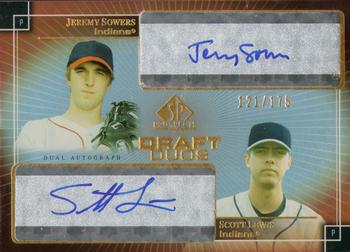 2004 SP Prospects - Draft Duos Dual Autographs #DD-JS Jeremy Sowers / Scott Lewis Front