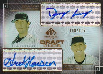 2004 SP Prospects - Draft Duos Dual Autographs #DD-LH Donald Lucy / Grant Hansen Front