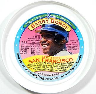 1999 FroZsnack's Highscreamers Lids #NNO Barry Bonds Front