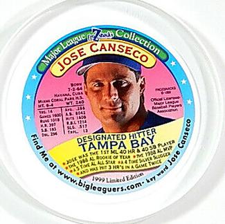 1999 FroZsnack's Highscreamers Lids #NNO Jose Canseco Front
