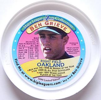 1999 FroZsnack's Highscreamers Lids #NNO Ben Grieve Front