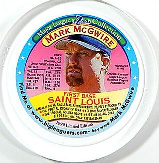 1999 FroZsnack's Highscreamers Lids #NNO Mark McGwire Front