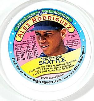 1999 FroZsnack's Highscreamers Lids #NNO Alex Rodriguez Front
