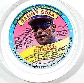 1999 FroZsnack's Highscreamers Lids #NNO Sammy Sosa Front