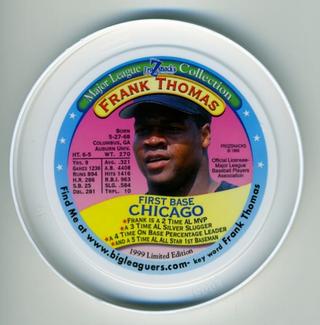 1999 FroZsnack's Highscreamers Lids #NNO Frank Thomas Front