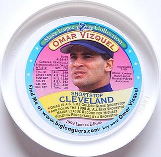 1999 FroZsnack's Highscreamers Lids #NNO Omar Vizquel Front