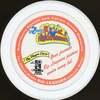 1999 FroZsnack's Highscreamers Lids - Orange Lid #NNO Jose Canseco Back