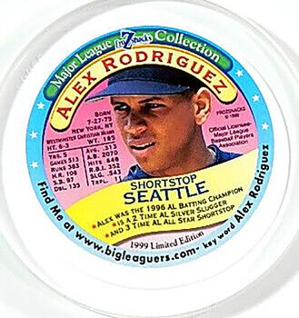 1999 FroZsnack's Highscreamers Lids - Orange Lid #NNO Alex Rodriguez Front