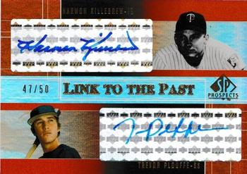 2004 SP Prospects - Link to the Past Dual Autographs #LP-KP Harmon Killebrew / Trevor Plouffe Front