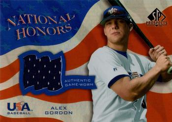 2004 SP Prospects - National Honors USA Jersey #NH-AG Alex Gordon Front
