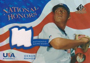 2004 SP Prospects - National Honors USA Jersey #NH-CR Cesar Ramos Front